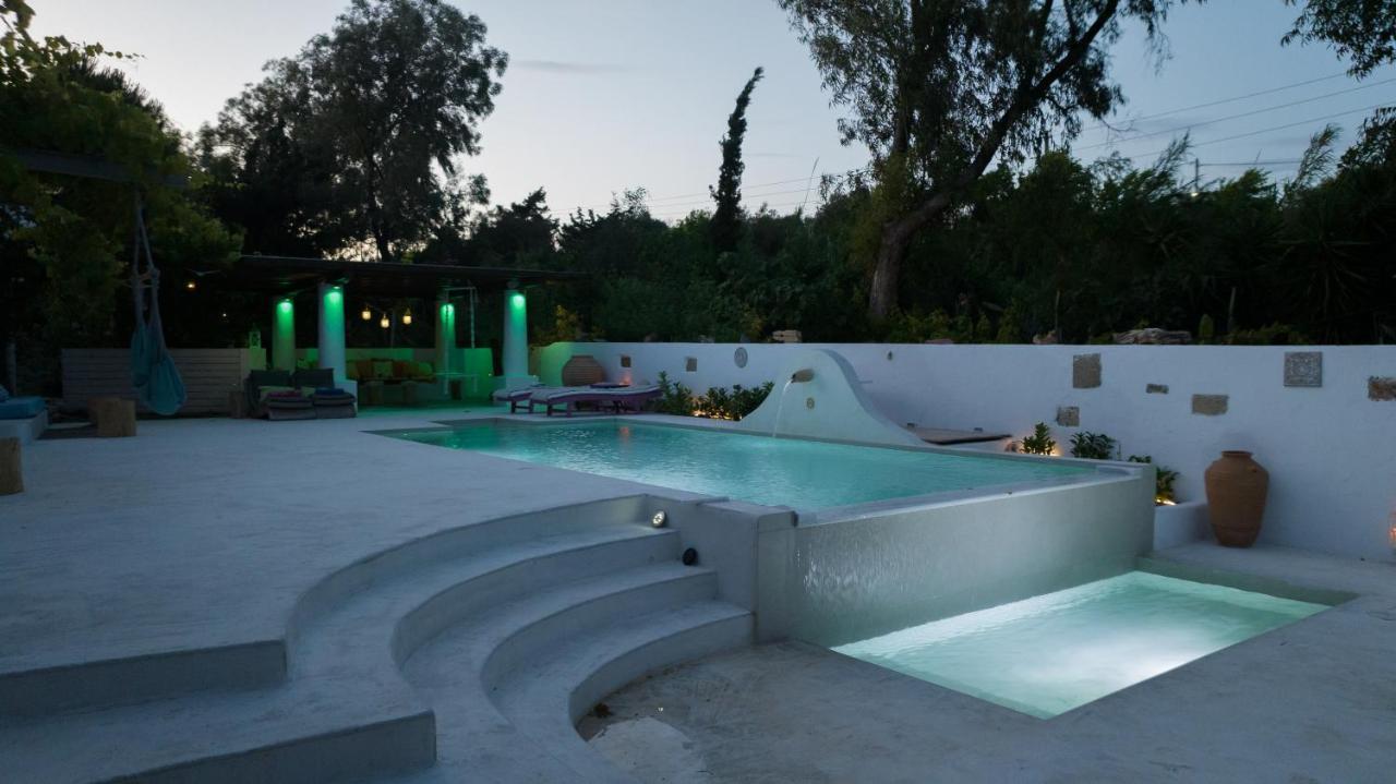 Villa Oliveyard Stone Built House- With Pool Non Chlorin Koskinou (Rhodes)